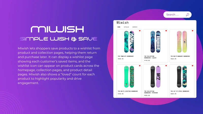 Miwish ‑ Simple Wish & Save