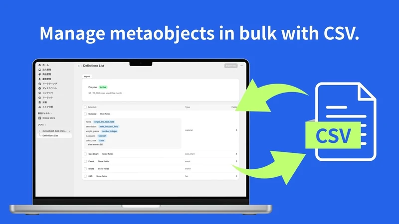 MetaBulkify ‑ Metaobject CSV