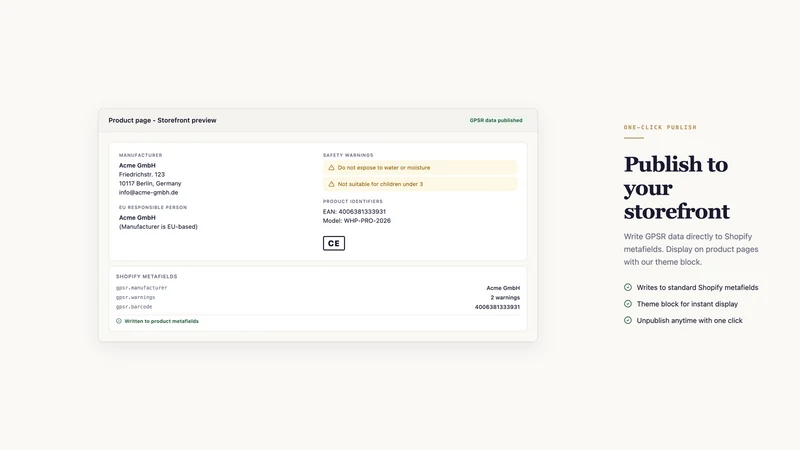GPSReady ‑ GPSR Compliance
