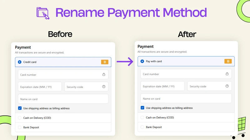 DMJ ‑ Hide Payment Methods
