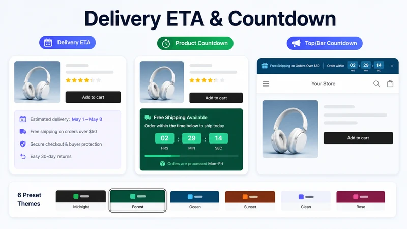NS Delivery ETA & Countdown