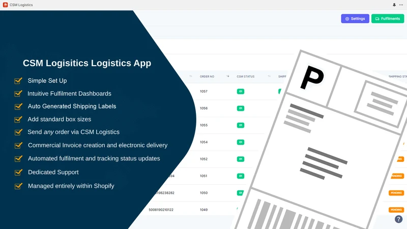 CSM Logistics Fulfilment