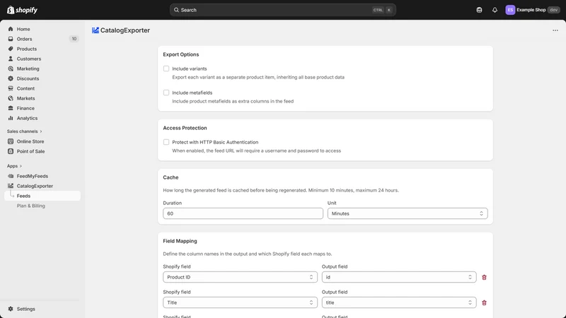 CatalogExporter