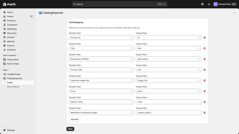 CatalogExporter
