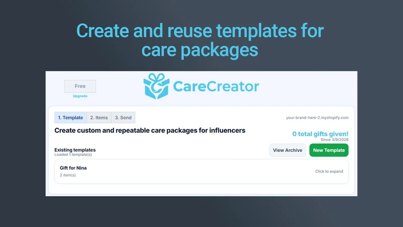 CareCreator ‑ Care Packages