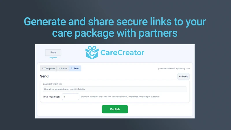 CareCreator ‑ Care Packages