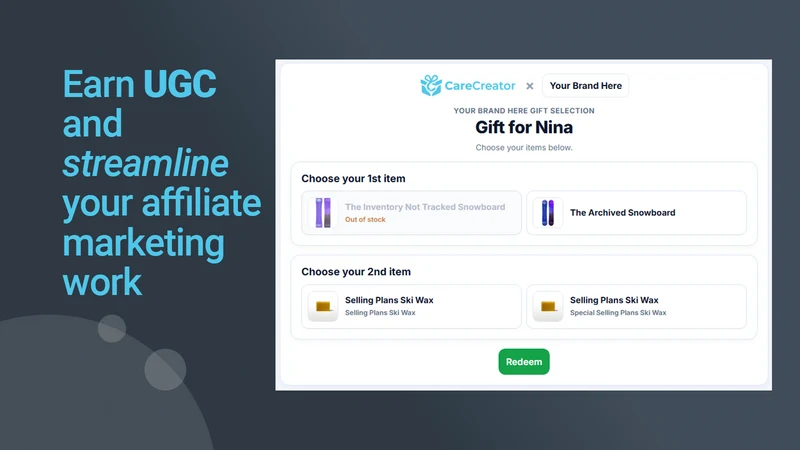 CareCreator ‑ Care Packages