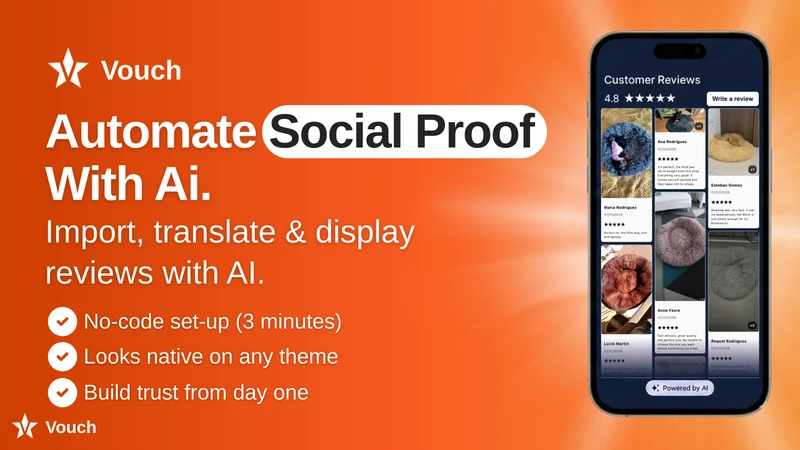 Vouch ‑ Ai Product Reviews