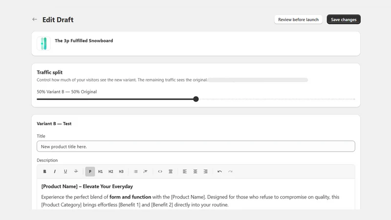 AbProfit: Product A/B Testing
