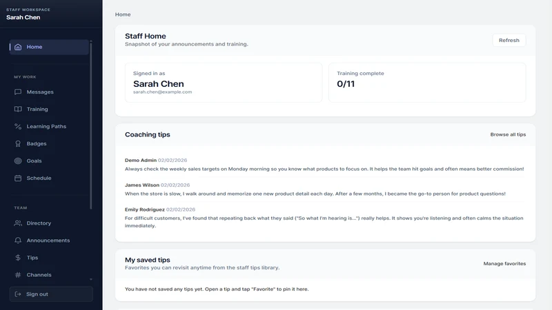 Staff Hub