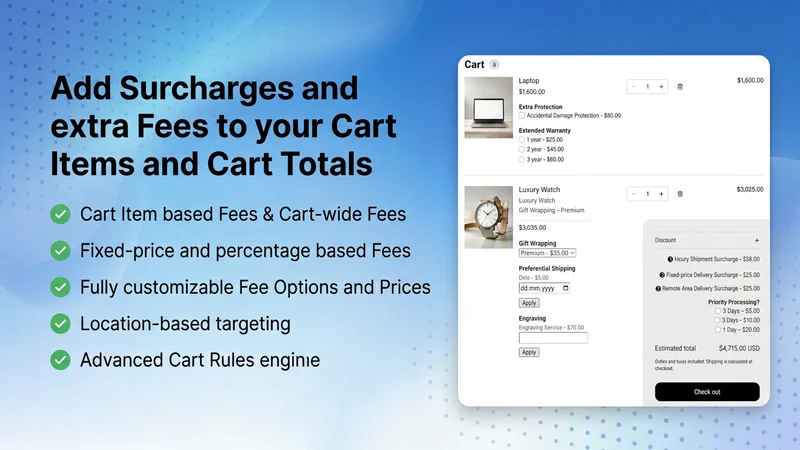 Smart Fees & Product Addons