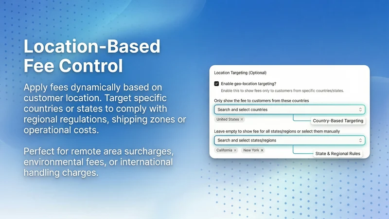 Smart Fees & Product Addons