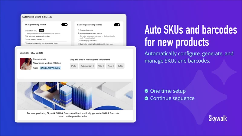 SKU Generator & Barcode Auto