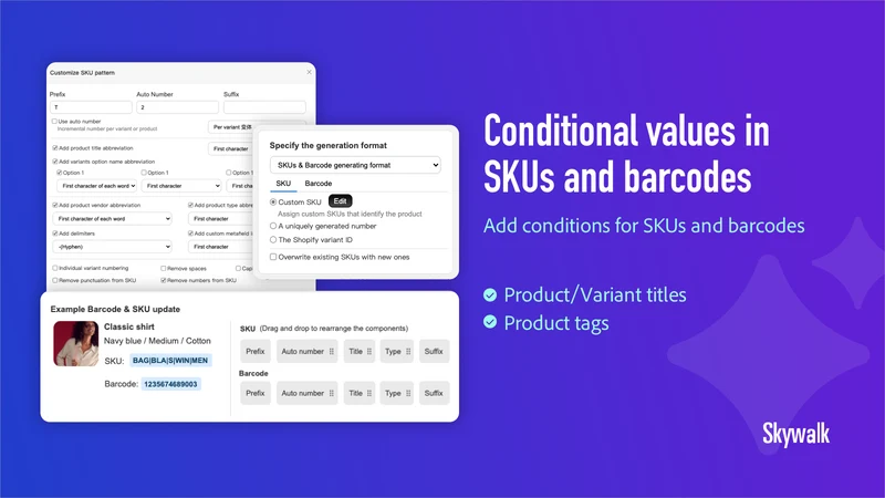 SKU Generator & Barcode Auto