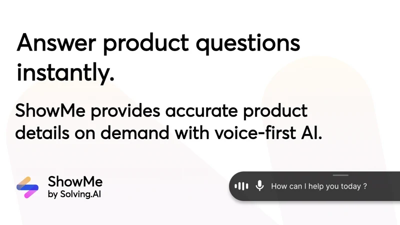 ShowMe: AI Sales Associate