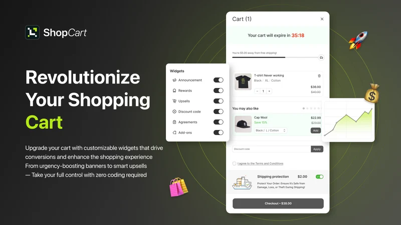 Upsell Cart Drawer—ShopCart