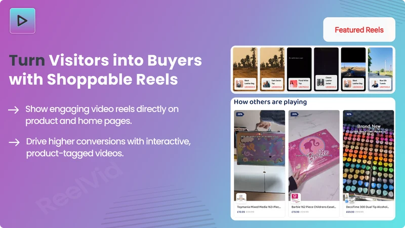 Reel vid (shopable video app)