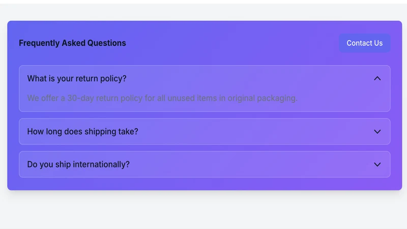 RAE FAQ Component