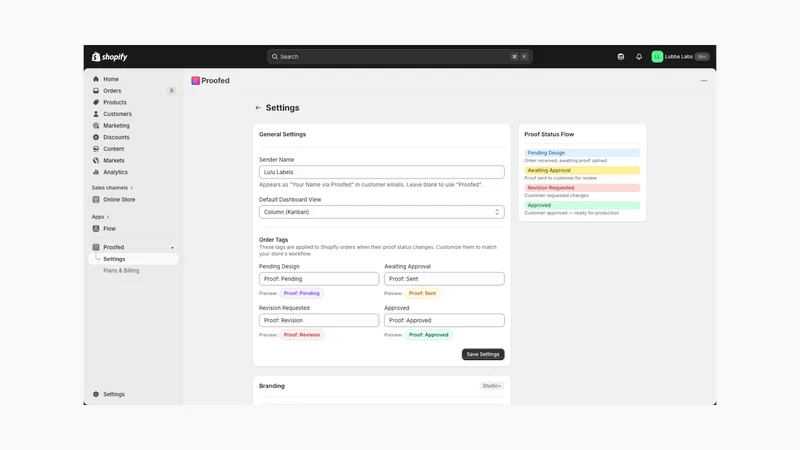Proofed Digital Proof Manager