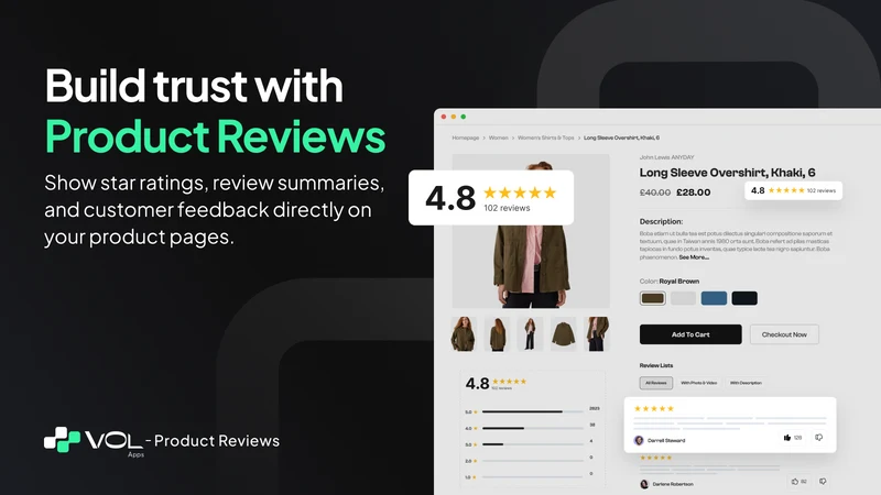 VOL ‑ Product Reviews App