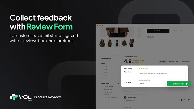 VOL ‑ Product Reviews App