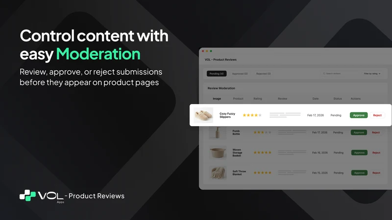 VOL ‑ Product Reviews App