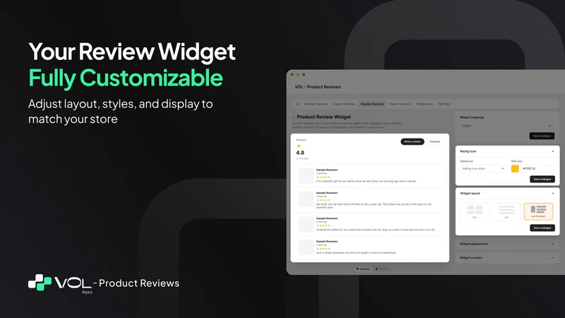 VOL ‑ Product Reviews App