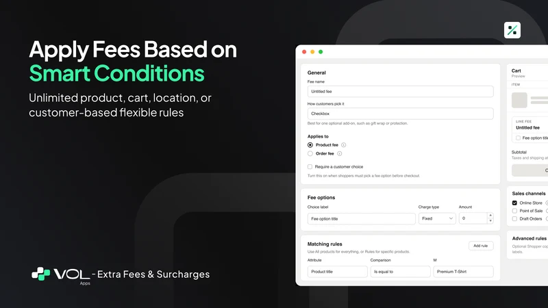 VOL ‑ Surcharge & Product Fees