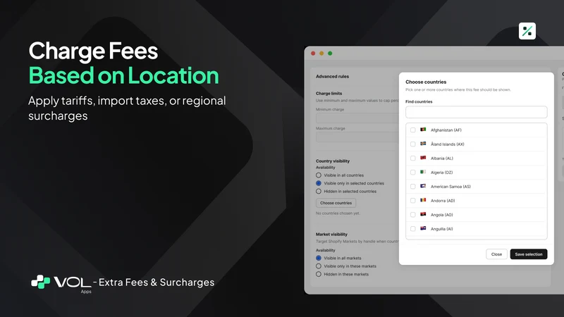 VOL ‑ Surcharge & Product Fees