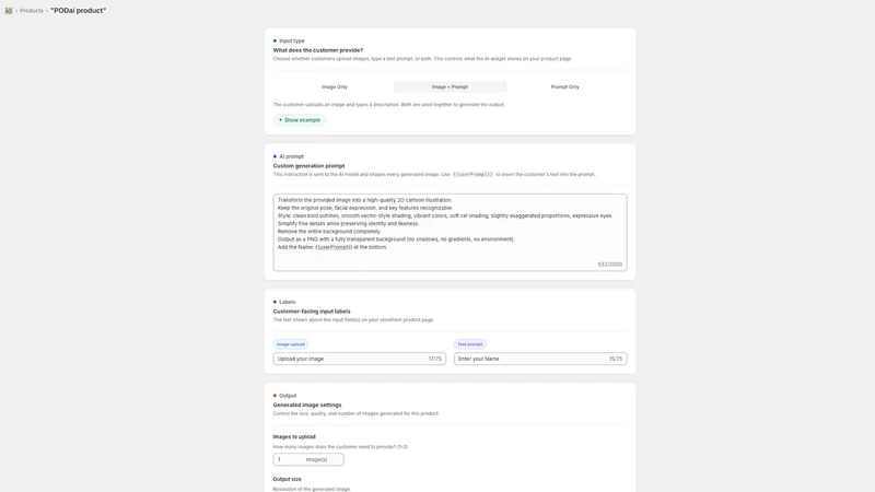 PODai: Custom Products with AI