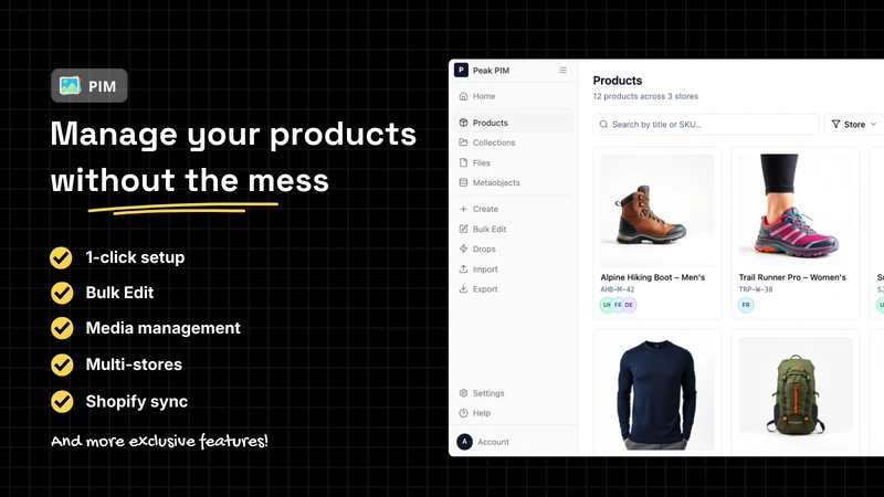Peak PIM ‑ Catalog Manager
