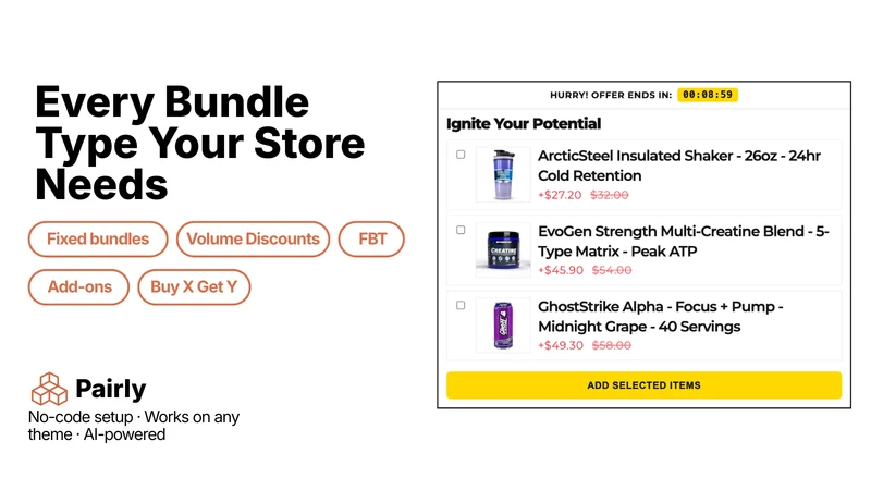 Pairly ‑ Bundles and Upsell
