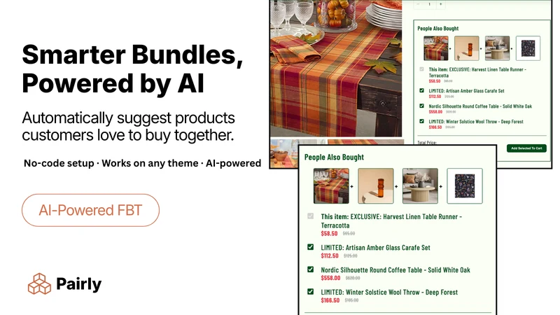 Pairly ‑ Bundles and Upsell