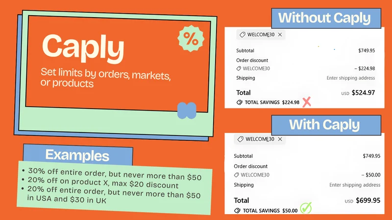Caply ‑ Discount Cap & Limits