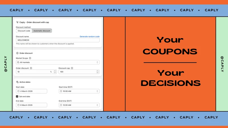 Caply ‑ Discount Cap & Limits