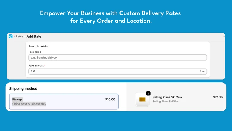 Appstle Pickup & Delivery