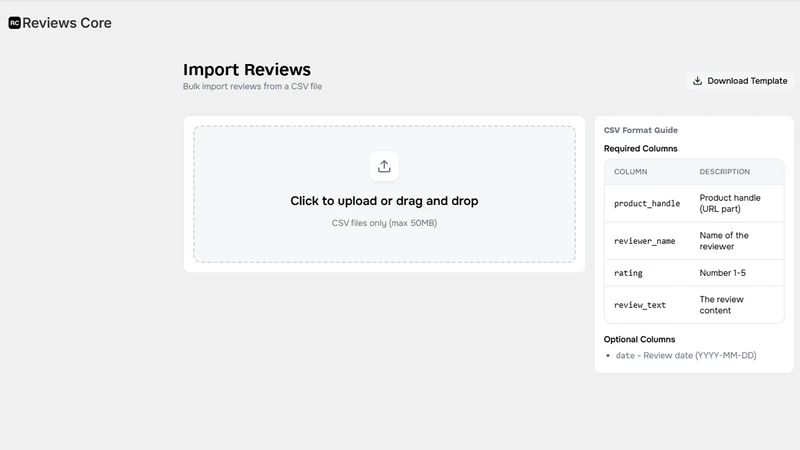 Reviews Core