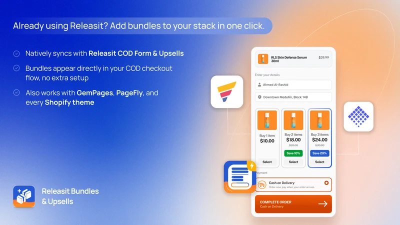Releasit Bundles & Upsells