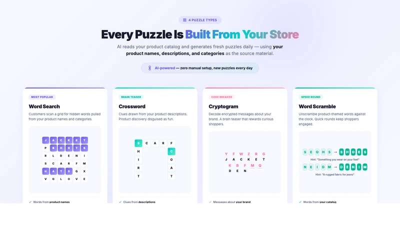 PuzzlePower ‑ AI Puzzle Maker