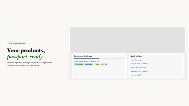 Passtiq ‑ EU Product Passport