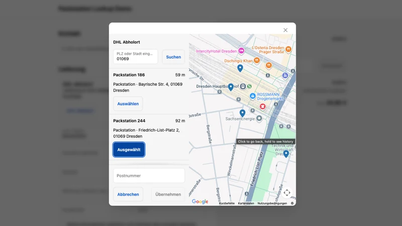 Packstation & Paketshop PLUS