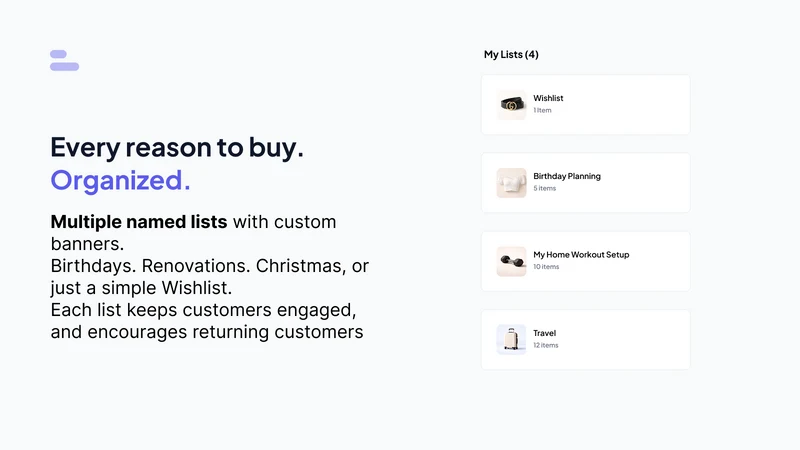 Listable: Wishlists That Sell