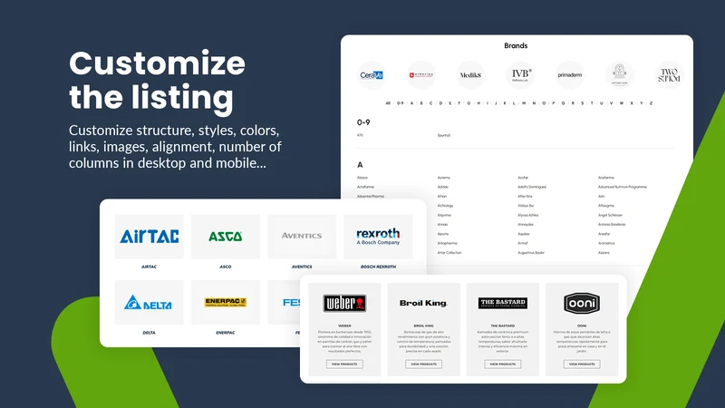 LG Brand Page: A‑Z Brands List