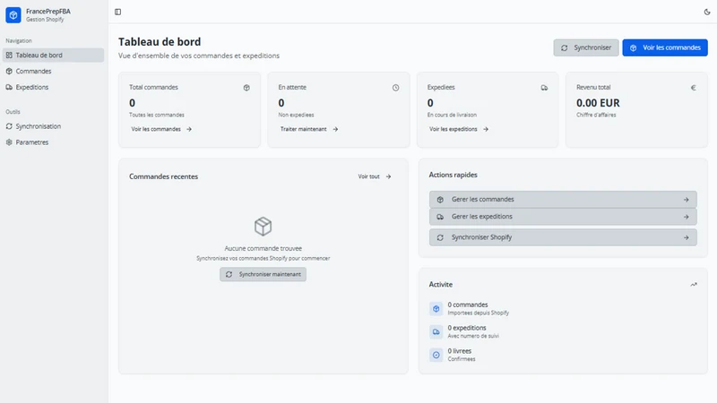 FrancePrepFba‑connector