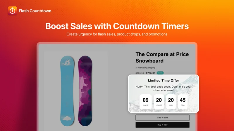Flash Countdown Timer