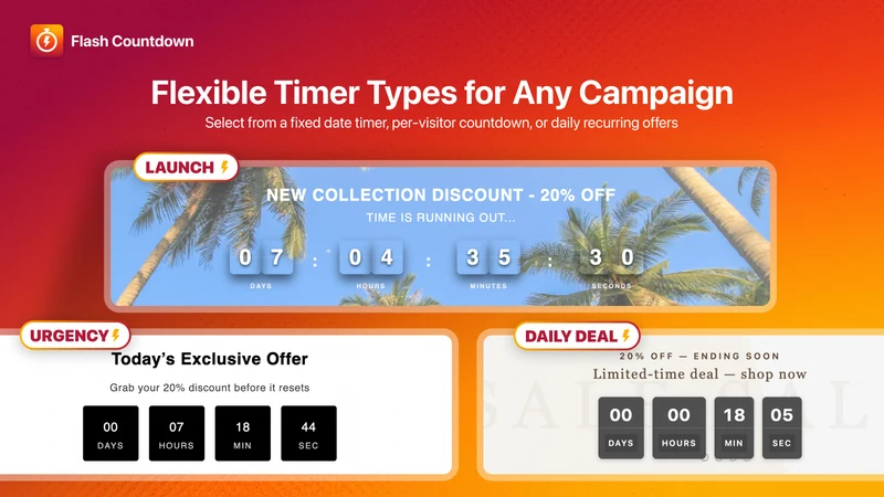 Flash Countdown Timer