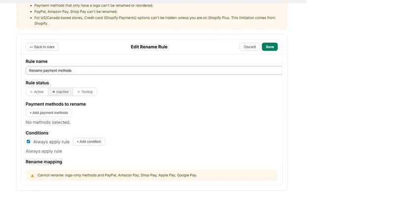FCS Payment Customization