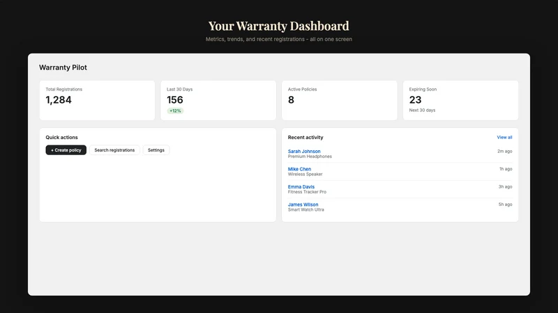 Warranty Pilot