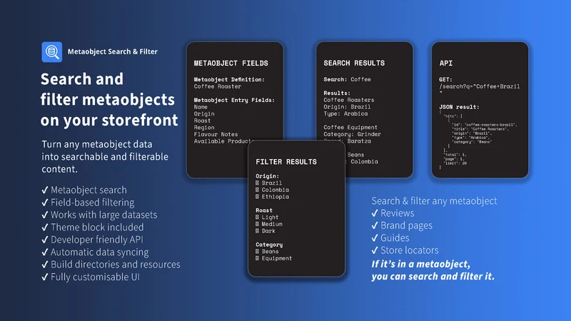 Metaobject Search & Filter