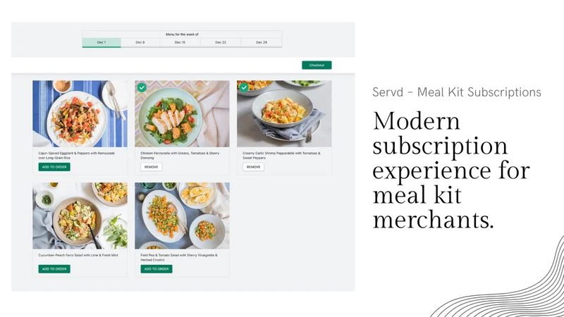 Servd – Meal Subscriptions